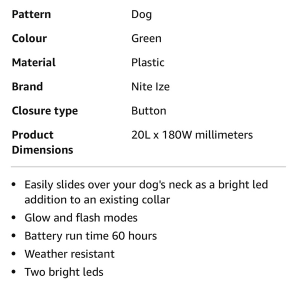 Nitehowl Led Safety dog collar - Picture 5 of 5